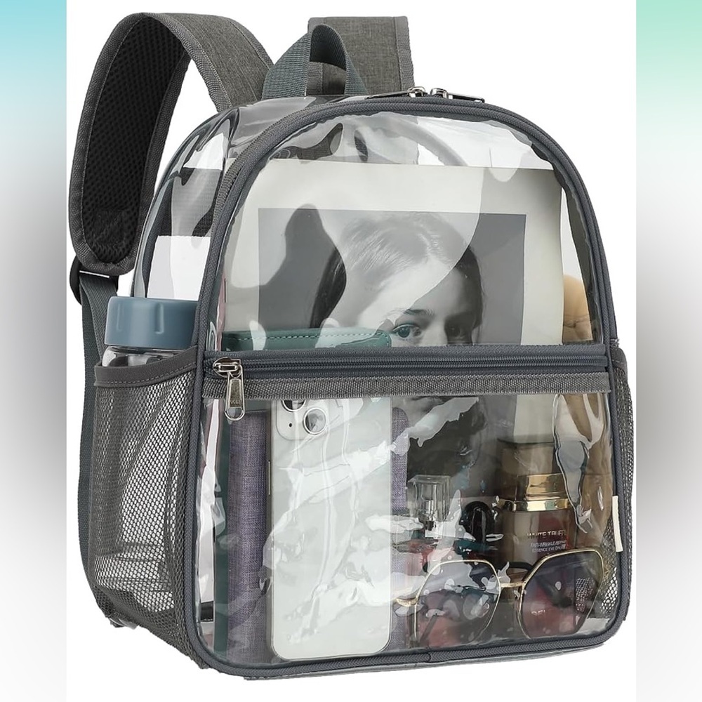 Clear Backpack with Multiple Pockets NWT - image 6